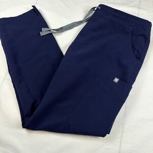 Figs Yola Skinny  11 Pocket Scrubs RN 142256 PO 1803 * TW2000P * Blue * Small